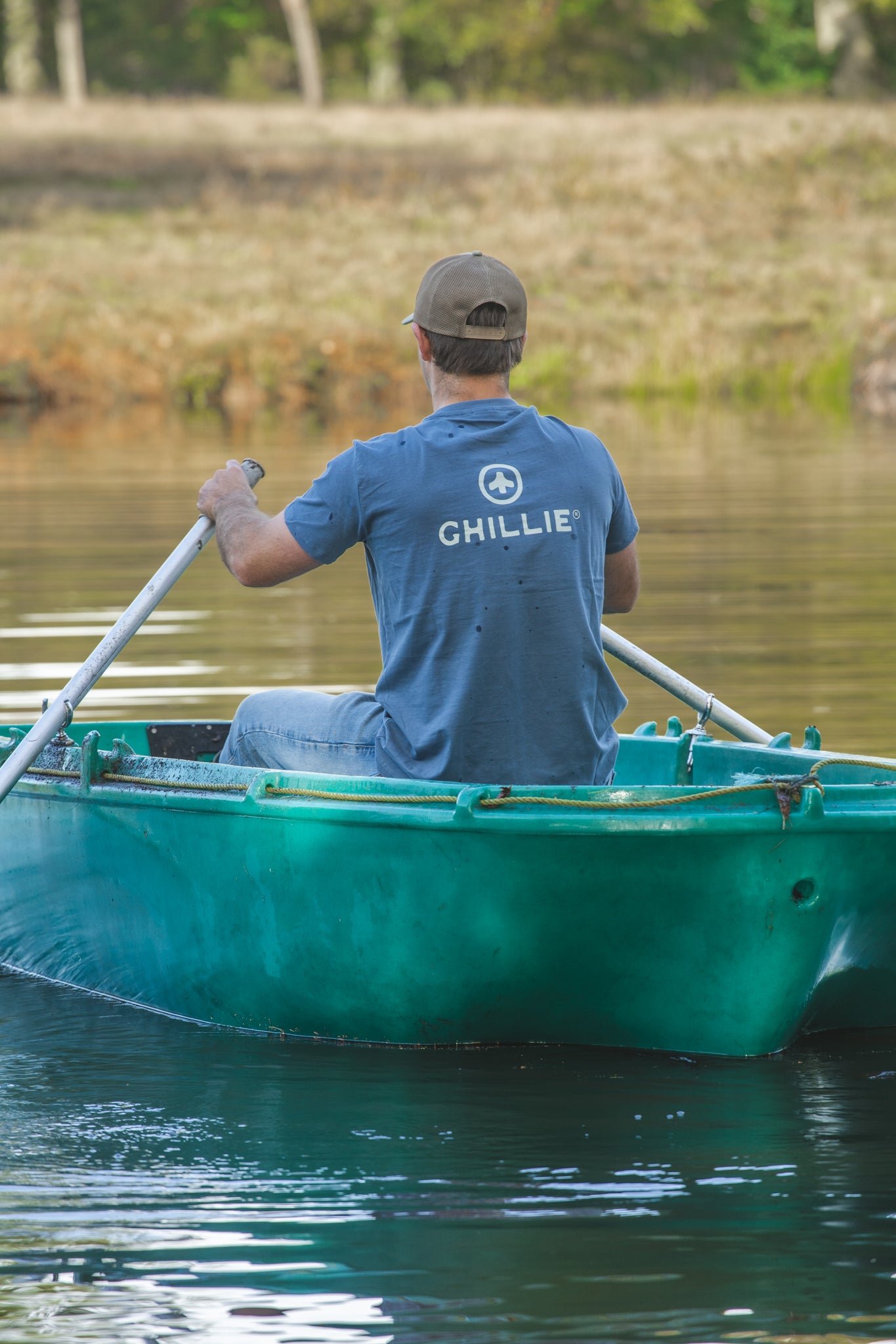 Organic Cotton Logo Tee - Bluestone