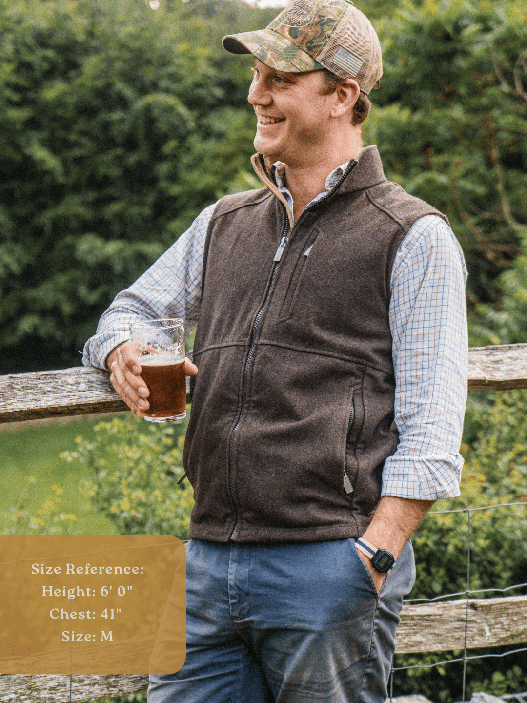 Torr Wool Gilet - Peat