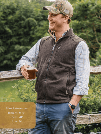 Torr Wool Gilet - Peat