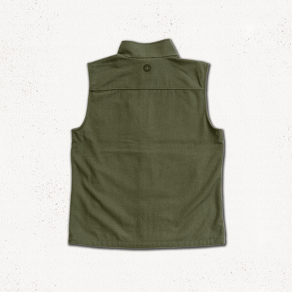 Torr Wool Gilet - Heather Green