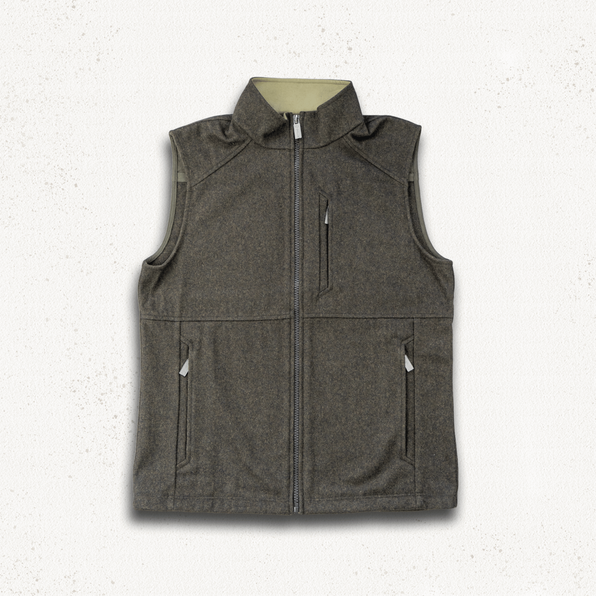 Torr Wool Gilet — Peat