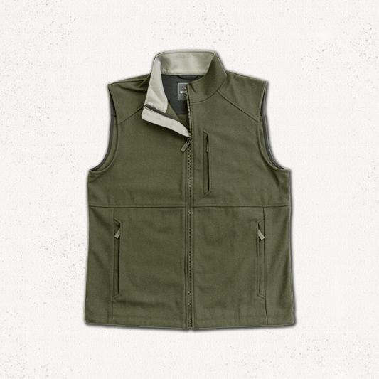 Torr Wool Gilet - Heather Green