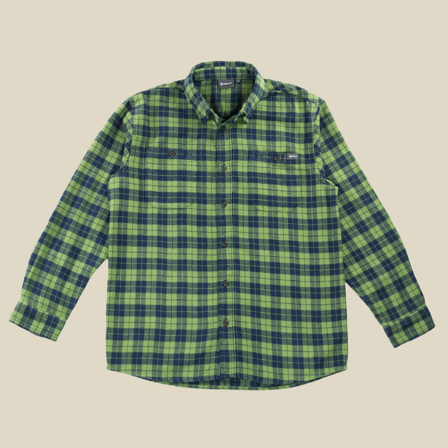 Brae Flannel Shirt - Navy/Green