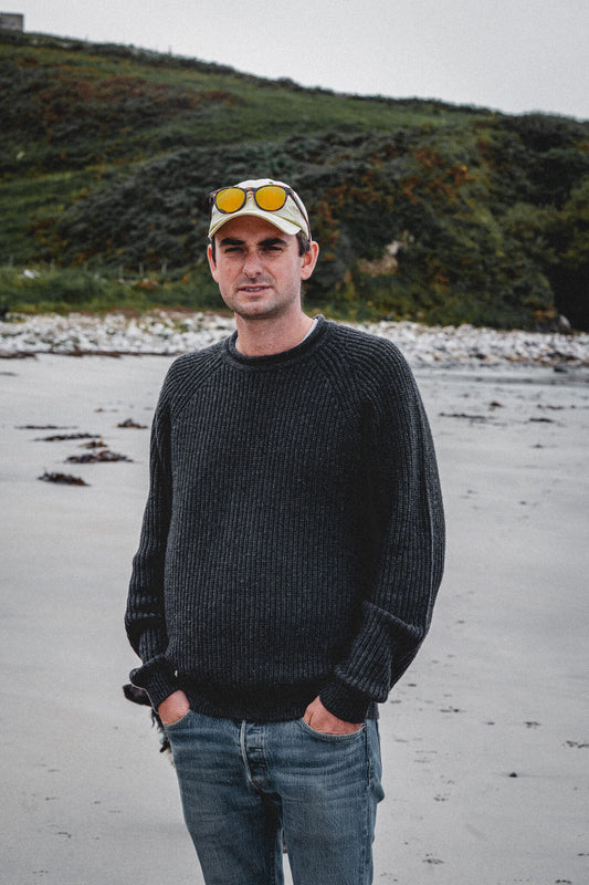 Tarbert Fisherman's Jumper - Slate