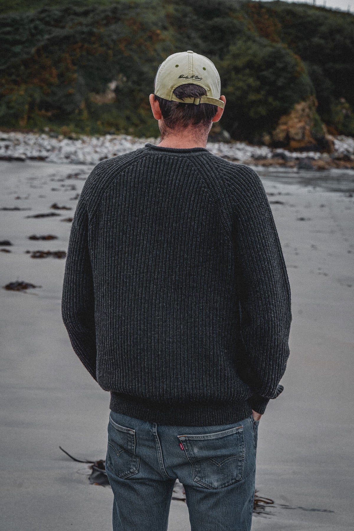 Tarbert Fisherman's Jumper - Slate