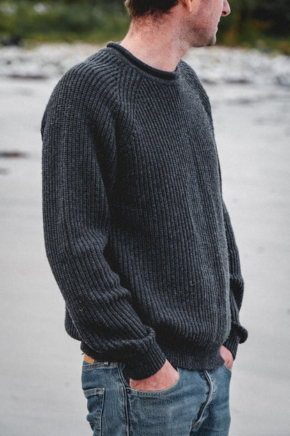 Tarbert Fisherman's Jumper - Slate