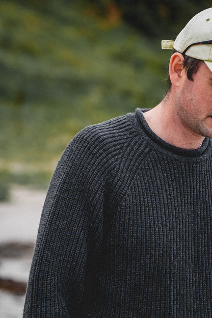Tarbert Fisherman's Jumper - Slate