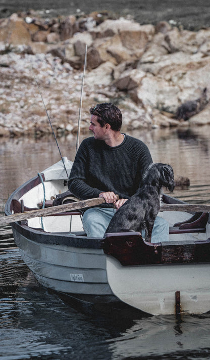 Tarbert Fisherman's Jumper - Slate
